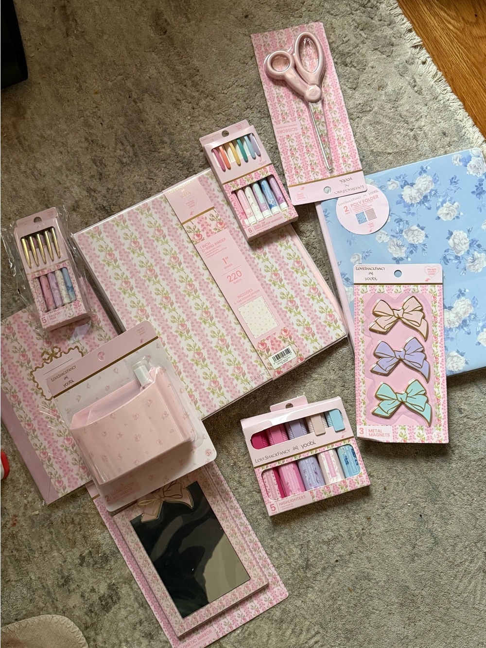 Love Shack Fancy x Target Collaboration School Supply Bundle(10)- sold out NWT